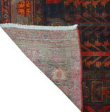 Semi Antique Bryon Red/Black Runner, 4'10" x 10'8"
