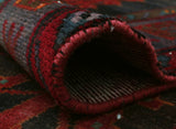 Semi Antique Bryon Red/Black Runner, 4'10" x 10'8"