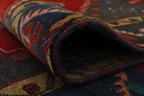 Vintage Darell Red/Grey Runner, 4'7" x 10'11"