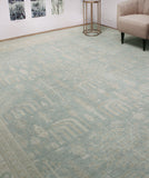 Yousafi Riasat Lt. Blue/Ivory Rug, 12'10" x 15'7"