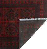 Khal Mohammadi Rayhana Red/Navy Rug, 3'2" x 4'11"
