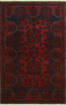 Khal Mohammadi Radclyf Red/Navy Rug, 2'7" x 4'0"