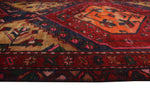 Vintage Mehry Red/Navy Runner, 3'1" x 14'0"
