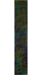 Overdyed Atenaida Blue/Purple Runner, 2'8" x 15'5"