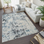 High-Low Pablo Blue/Ivory Rug