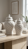 Aria White Ginger Jar (Multiple sizes)
