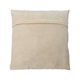 Maxwell Square Striped Genuine Cowhide Leather Throw Pillow (Cover & Insert)