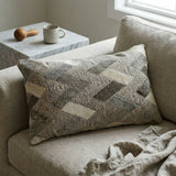 Owen Lumbar Throw Pillow, Grey (13"x21"x4")