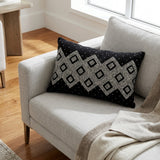 Naya Hand-Beaded Velvet Lumbar Pillow