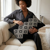 Naya Hand-Beaded Velvet Lumbar Pillow