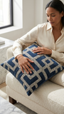 Picasso Blue Throw Pillow