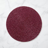 Xena Raspberry Red beaded placemat 14"