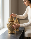 Aria Gold Ginger Jar (Multiple sizes)