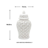Aria White Ginger Jar (Multiple sizes)