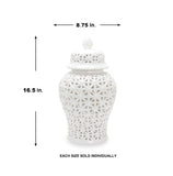 Aria White Ginger Jar (Multiple sizes)