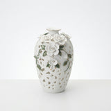 Rose vase with 3D floral design