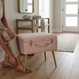 Dove Storage Stool, (20"x13.5"x19")