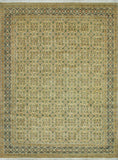 Wali Diaval Beige/Green Rug, 9'0" x 12'1"