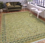 Wali Diaval Beige/Green Rug, 9'0" x 12'1"