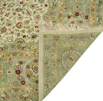 Wali Debbra Ivory/Lt. Green Rug, 9'1" x 11'11"