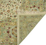 Wali Debbra Ivory/Lt. Green Rug, 9'1" x 11'11"