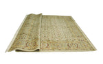 Wali Debbra Ivory/Lt. Green Rug, 9'1" x 11'11"