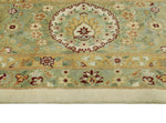 Wali Debbra Ivory/Lt. Green Rug, 9'1" x 11'11"