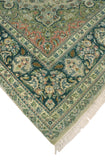 Wali Draven Grey/ Green Rug, 9'0" x 11'11"