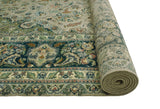 Wali Draven Grey/ Green Rug, 9'0" x 11'11"