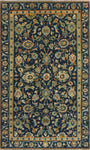 Fine VTG Arthur Navy/Beige Rug, 3'9" x 6'3"