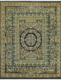 Wali Coleman Black/Gold Rug, 7'11" x 10'6"