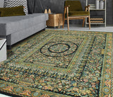 Wali Coleman Black/Gold Rug, 7'11" x 10'6"