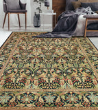 Wali Cutler Black/Green Rug, 8'0" x 10'4"