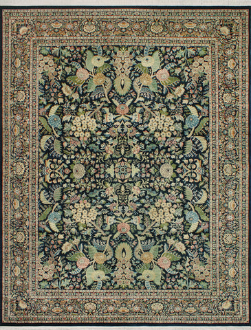 Wali Dilshad Black/Ivory Rug, 9'0" x 11'10"