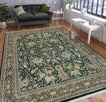 Wali Dilshad Black/Ivory Rug, 9'0" x 11'10"