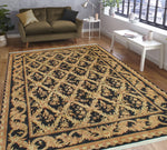 Wali Crown Black/Beige Rug, 8'0" x 10'3"