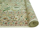 Wali Dominic Ivory/Lt. Green Rug, 8'10" x 12'0"