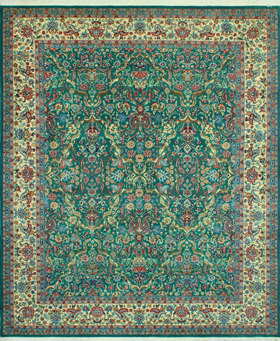 Wali Curtis Green/Ivory Rug, 8'1" x 10'0"