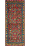 Fine VTG Aliceson Red/Blue Runner, 2'11" x 6'9"