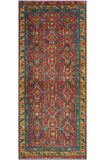 Fine VTG Aliceson Red/Blue Runner, 2'11" x 6'9"