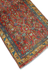 Fine VTG Aliceson Red/Blue Runner, 2'11" x 6'9"