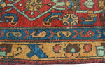 Fine VTG Aliceson Red/Blue Runner, 2'11" x 6'9"