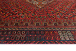 Fine VTG Kadriye Red/Navy Rug, 5'8" x 8'0"