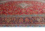 Fine VTG Kafele Red/Navy Rug, 7'11" x 11'1"