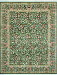 Wali Cynrik Drk. Green/Beige Rug, 7'10" x 10'1"