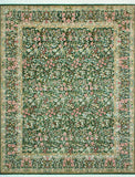 Wali Cynrik Drk. Green/Beige Rug, 7'10" x 10'1"