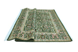 Wali Cynrik Drk. Green/Beige Rug, 7'10" x 10'1"