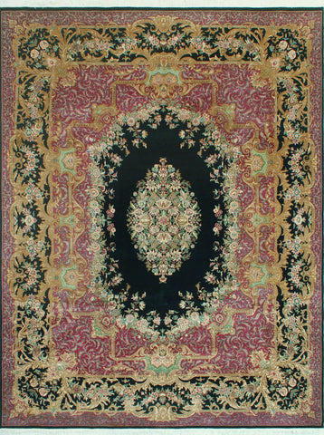 Wali Dofi Black/Purple Rug, 7'11" x 10'10"