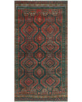 Vintage Alt. Amash Charcoal/Rust Runner, 2'11" x 5'10"