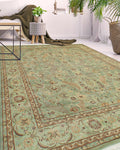 Wali Claegbor Lt. Green/Brown Rug, 8'1" x 10'2"